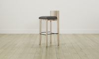 The Delancey Bar & Counter Stool - Pebbled Leather Ash