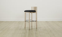 The Delancey Bar & Counter Stool - Pebbled Leather Ink