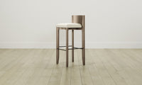 The Delancey Bar & Counter Stool - Pebbled Leather Swan