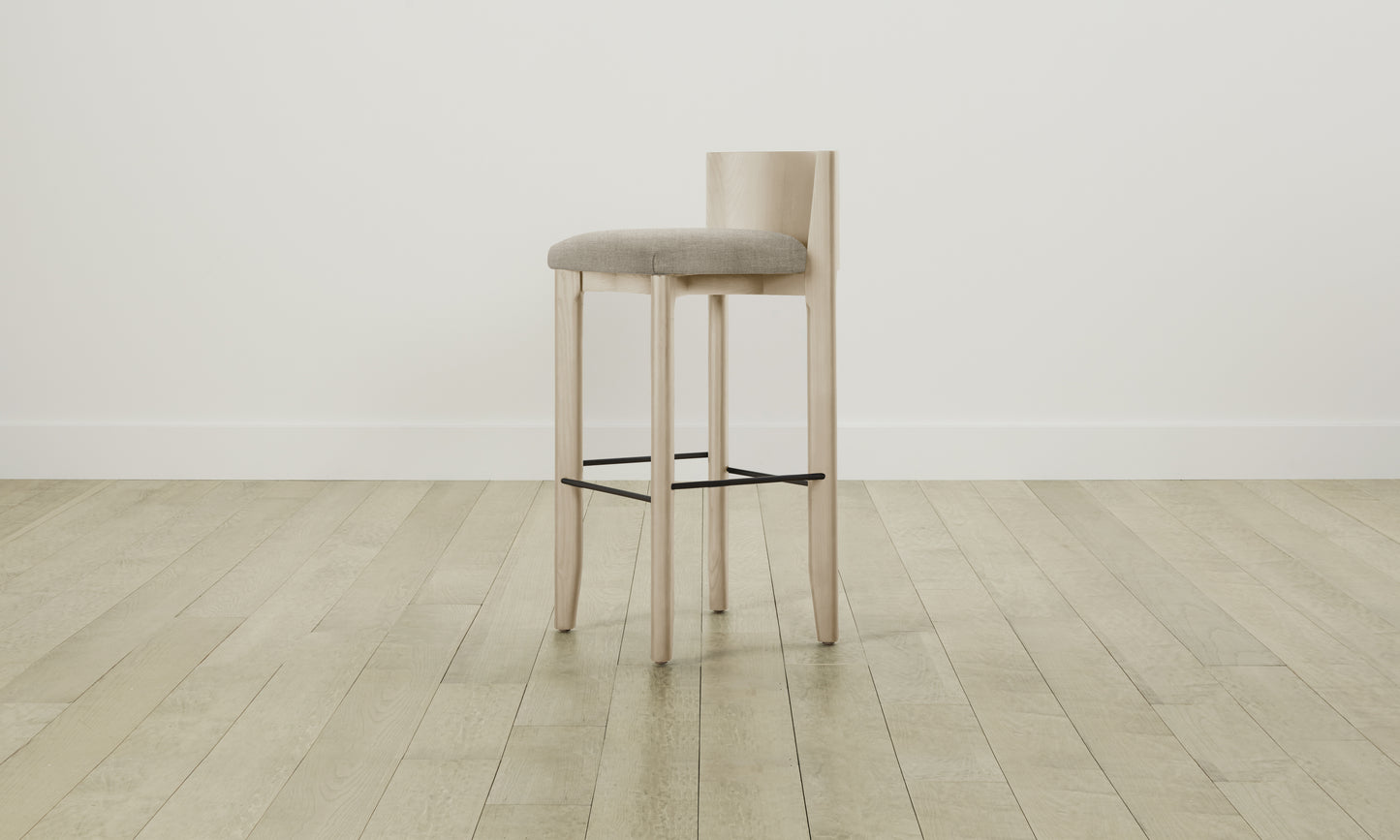 The Delancey Bar & Counter Stool - Performance Basketweave Malt