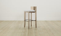 The Delancey Bar & Counter Stool - Performance Bouclé Polar