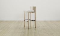 The Delancey Bar & Counter Stool - Performance Linen Weave Flour