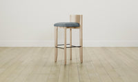 The Delancey Bar & Counter Stool - Performance Stonewashed Linen Chambray