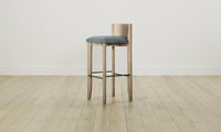 The Delancey Bar & Counter Stool - Performance Stonewashed Linen Chambray