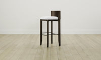 The Delancey Bar & Counter Stool - Performance Linen Weave Pure White