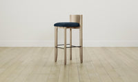 The Delancey Bar & Counter Stool - Performance Linen Weave Bay