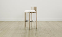 The Delancey Bar & Counter Stool - Performance Textured Tweed Snow