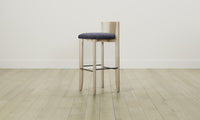 The Delancey Bar & Counter Stool - Performance Velvet Flannel