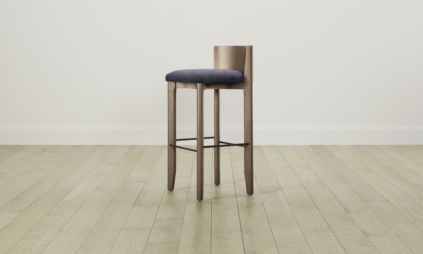 The Delancey Bar & Counter Stool - Performance Velvet Flannel