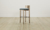 The Delancey Bar & Counter Stool - Performance Velvet Seafoam