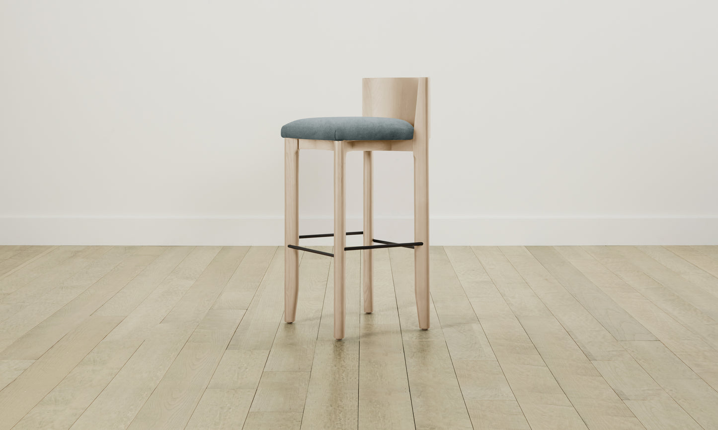 The Delancey Bar & Counter Stool - Performance Velvet Seafoam