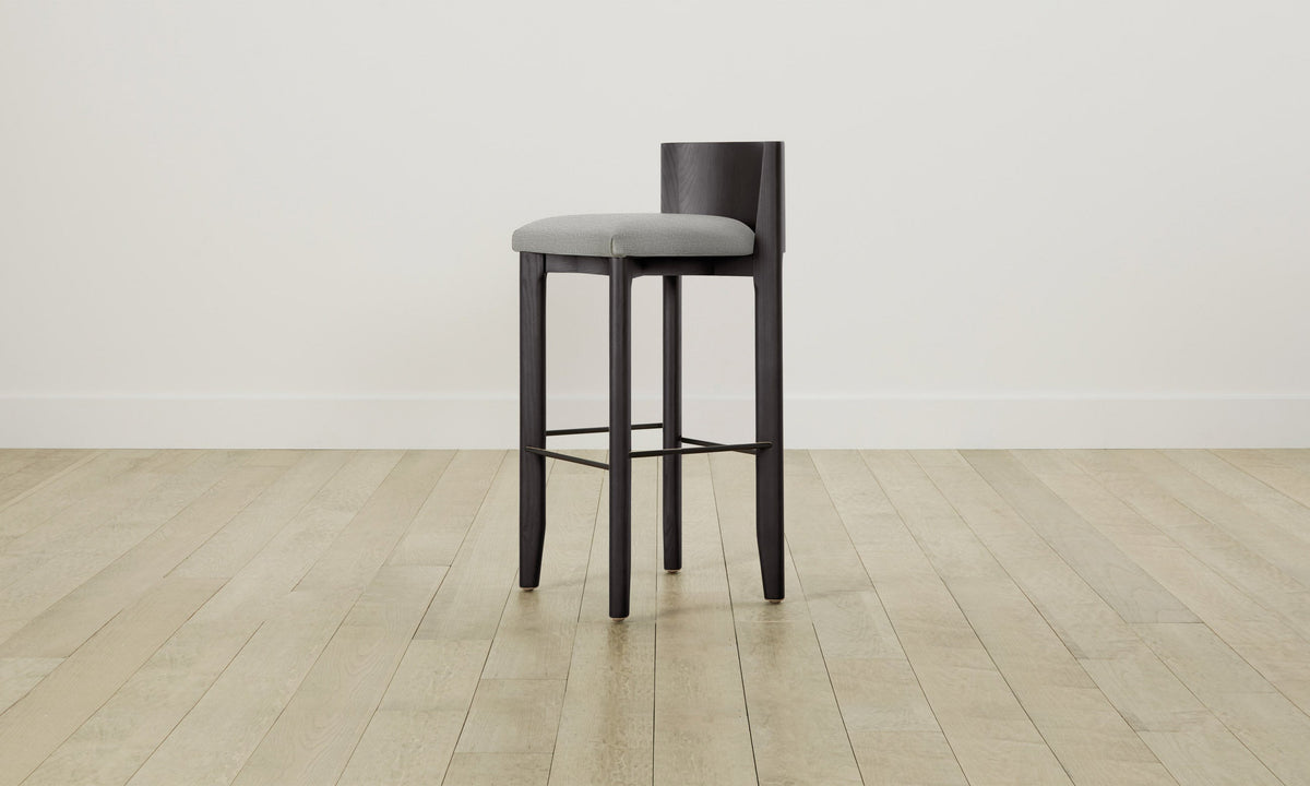 The Delancey Bar & Counter Stool - Performance Woven Chenille Rain
