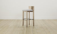 The Delancey Bar & Counter Stool - Performance Woven Chenille Steel