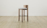 The Delancey Bar & Counter Stool - Performance Woven Chenille Steel