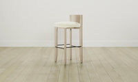 The Delancey Bar & Counter Stool - Shearling Ivory