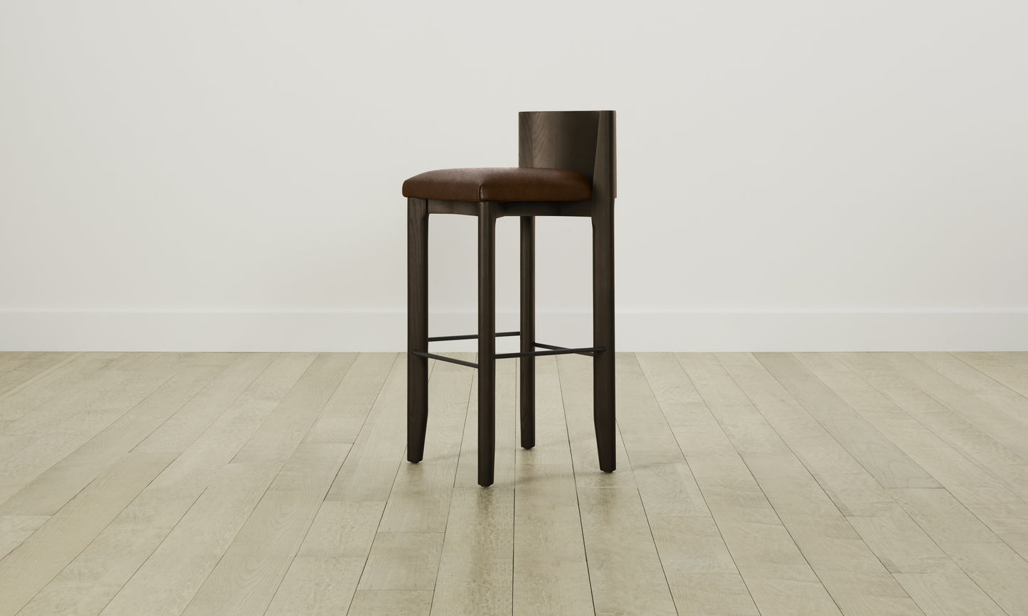 The Delancey Bar & Counter Stool - Tuscan Leather Bourbon