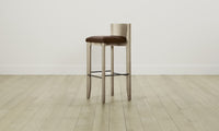 The Delancey Bar & Counter Stool - Tuscan Leather Bourbon