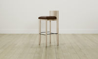 The Delancey Bar & Counter Stool - Tuscan Leather Bourbon