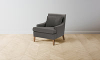 The Downing Chair - Pebbled Leather Ash