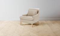 The Downing Chair - Pebbled Leather Stone