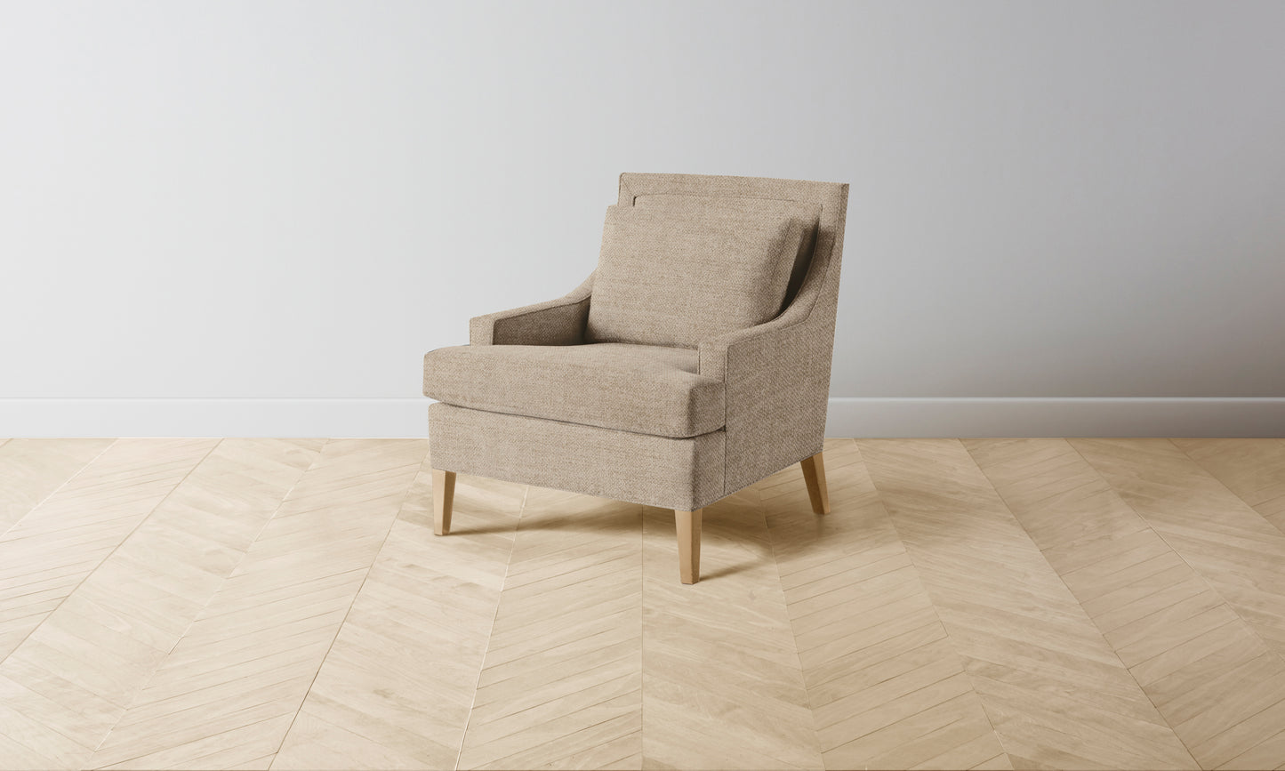 The Downing Chair - Performance Basketweave Malt