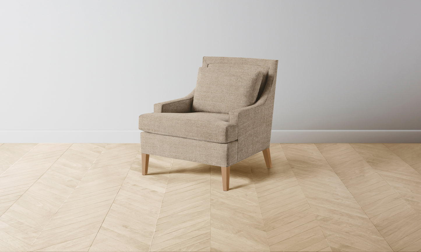 The Downing Chair - Performance Basketweave Malt