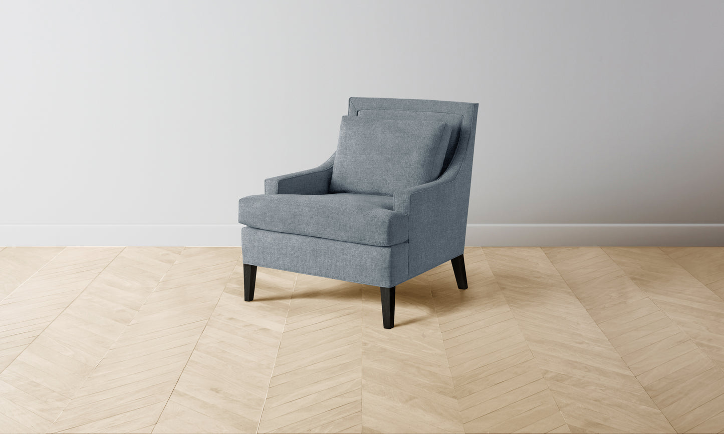 The Downing Chair - Performance Melange Weave Aegean