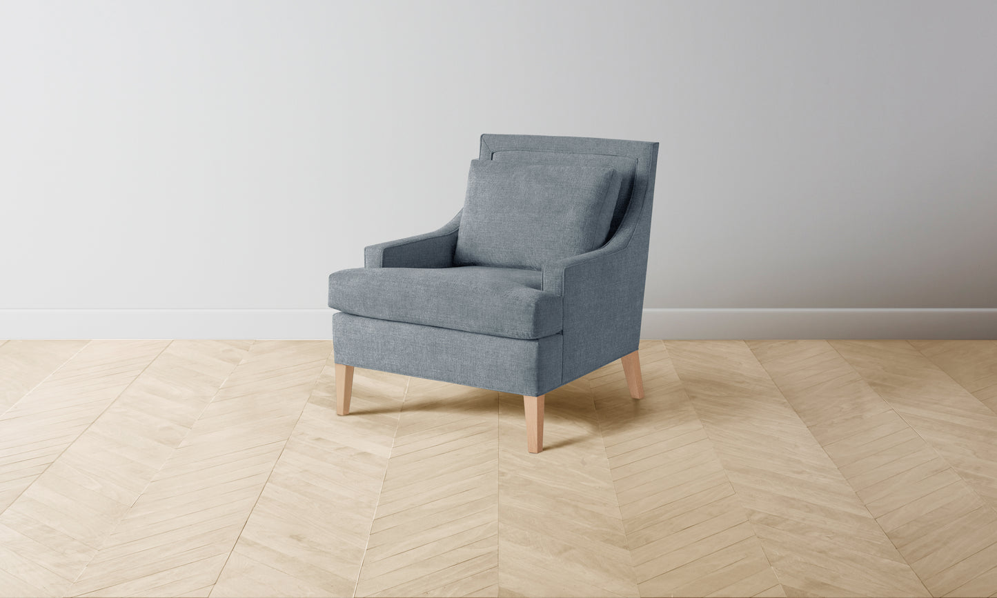 The Downing Chair - Performance Melange Weave Aegean