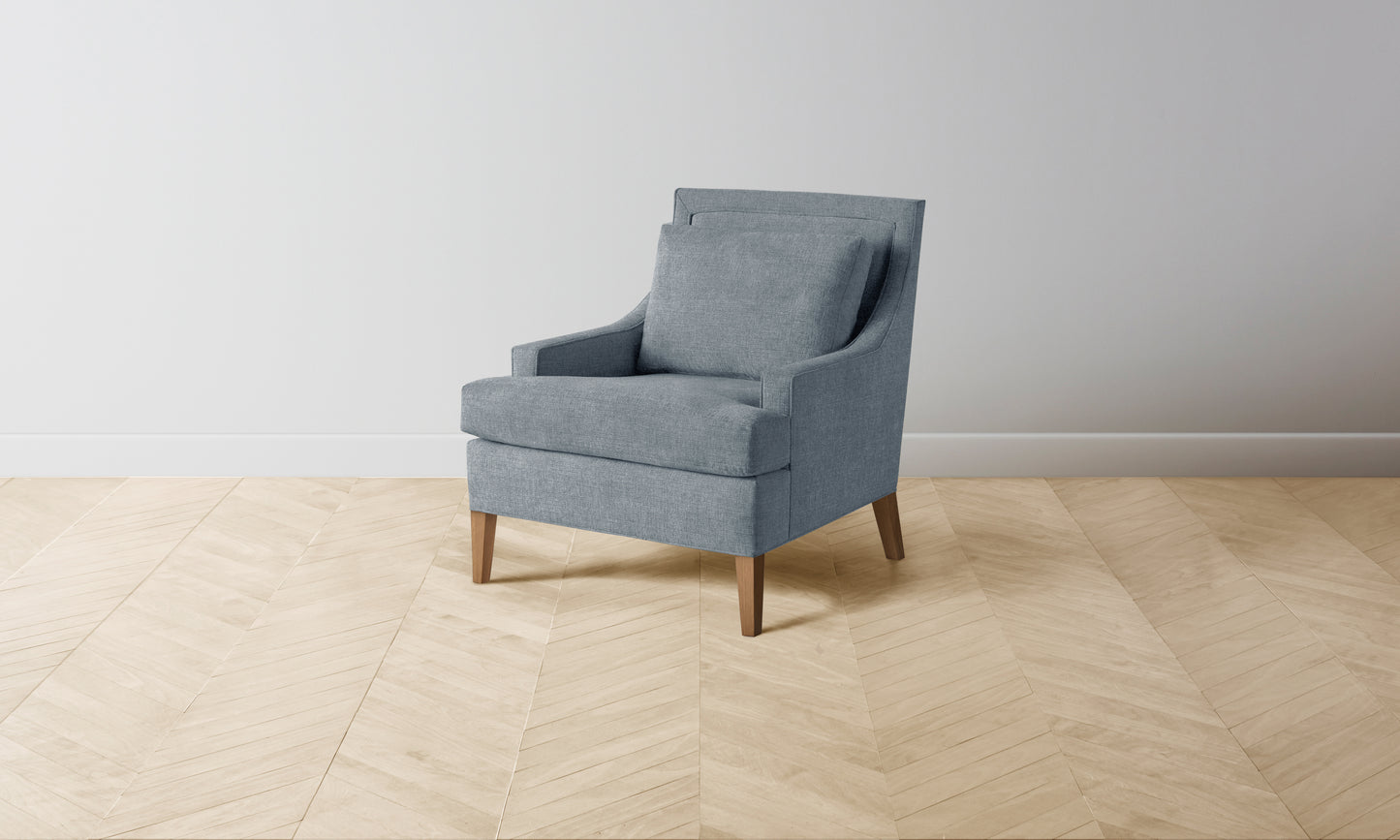 The Downing Chair - Performance Melange Weave Aegean