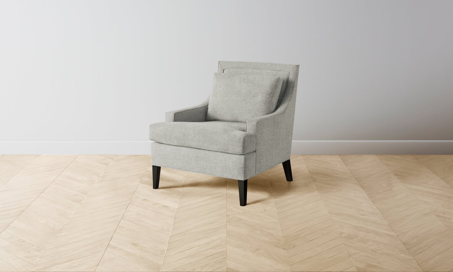 The Downing Chair - Performance Melange Weave Flint