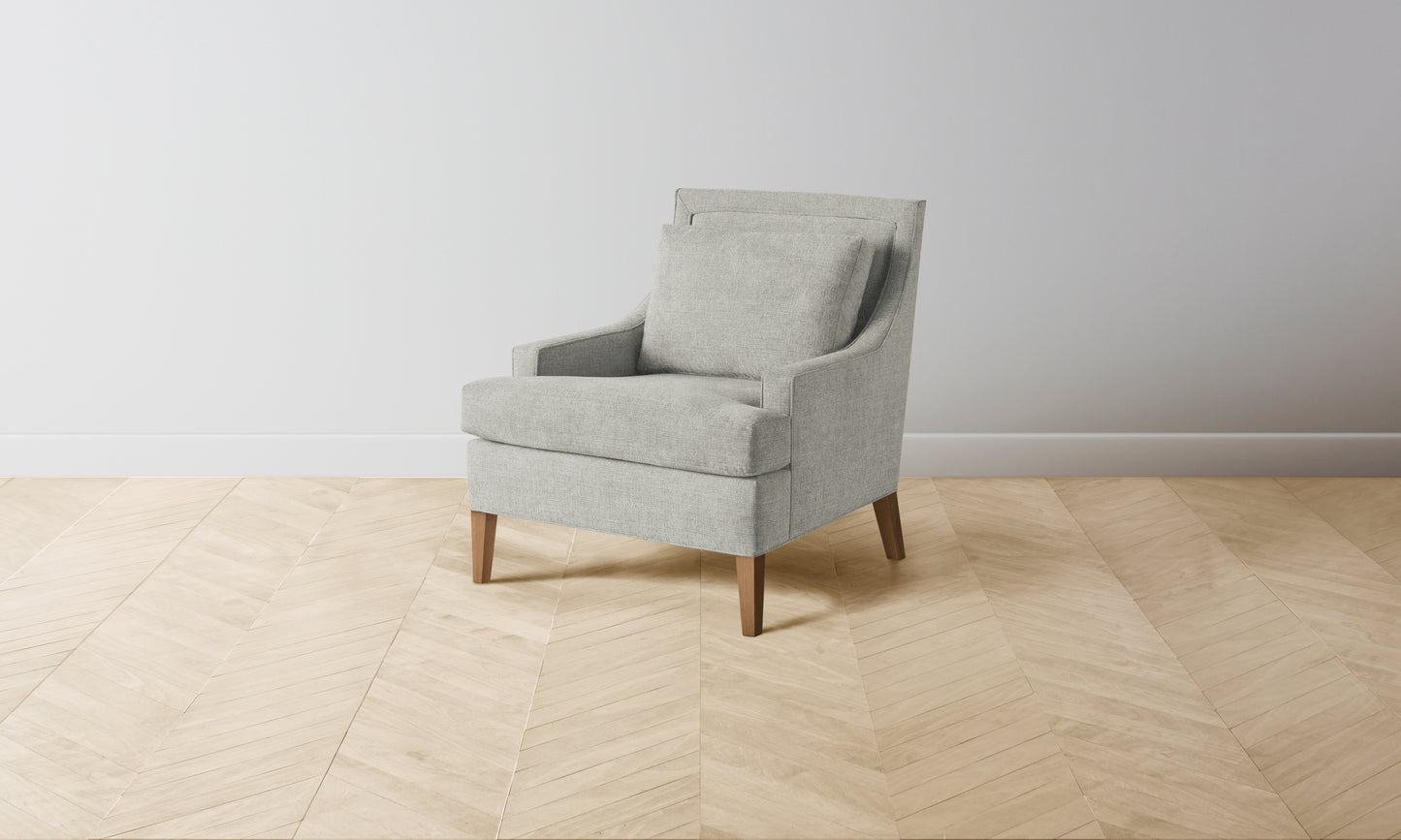 The Downing Chair - Performance Melange Weave Flint