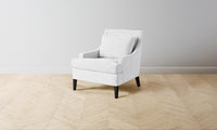 The Downing Chair - Performance Linen Weave Pure White