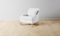 The Downing Chair - Performance Linen Weave Pure White