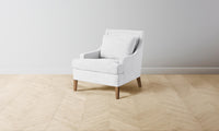 The Downing Chair - Performance Linen Weave Pure White