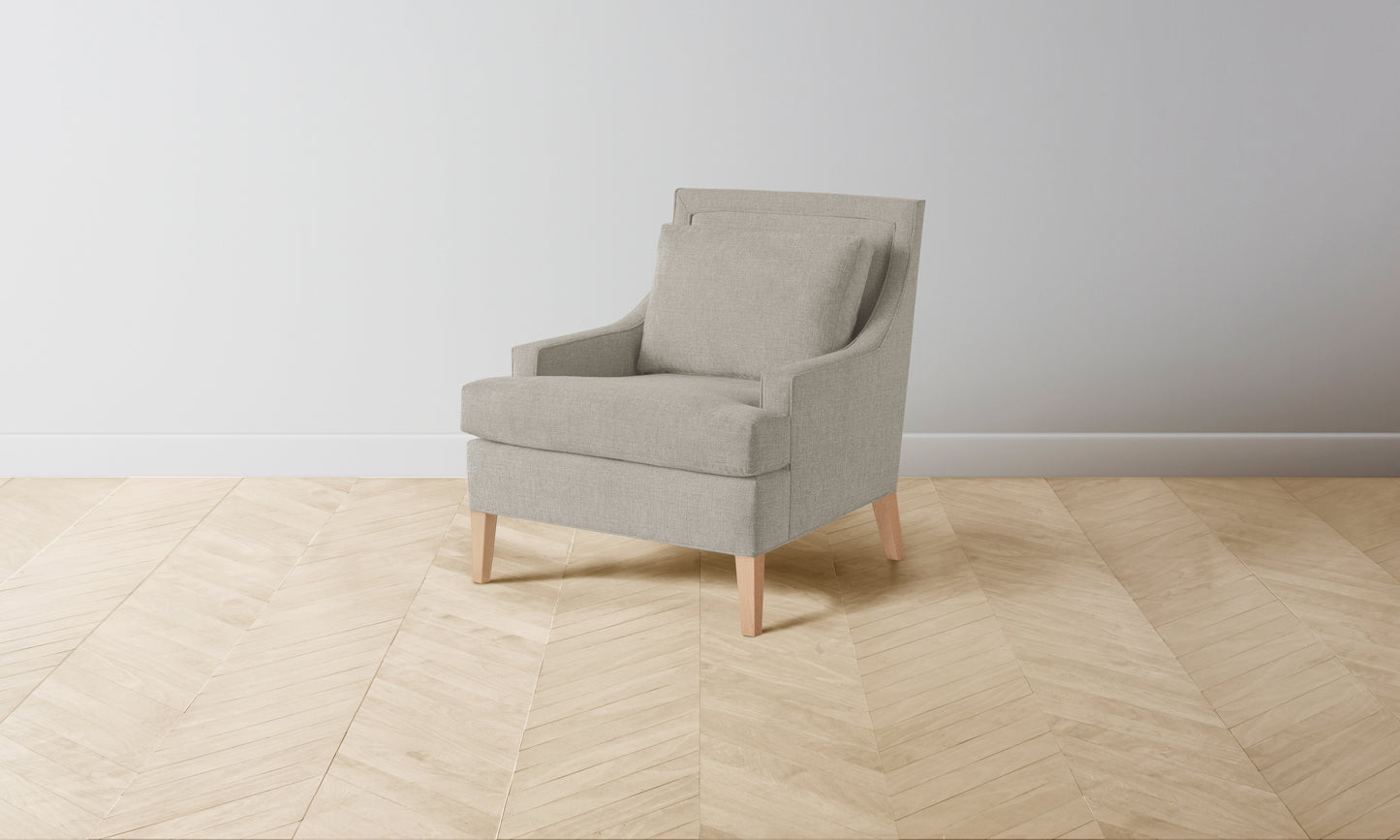 The Downing Chair - Performance Textured Linen Flax