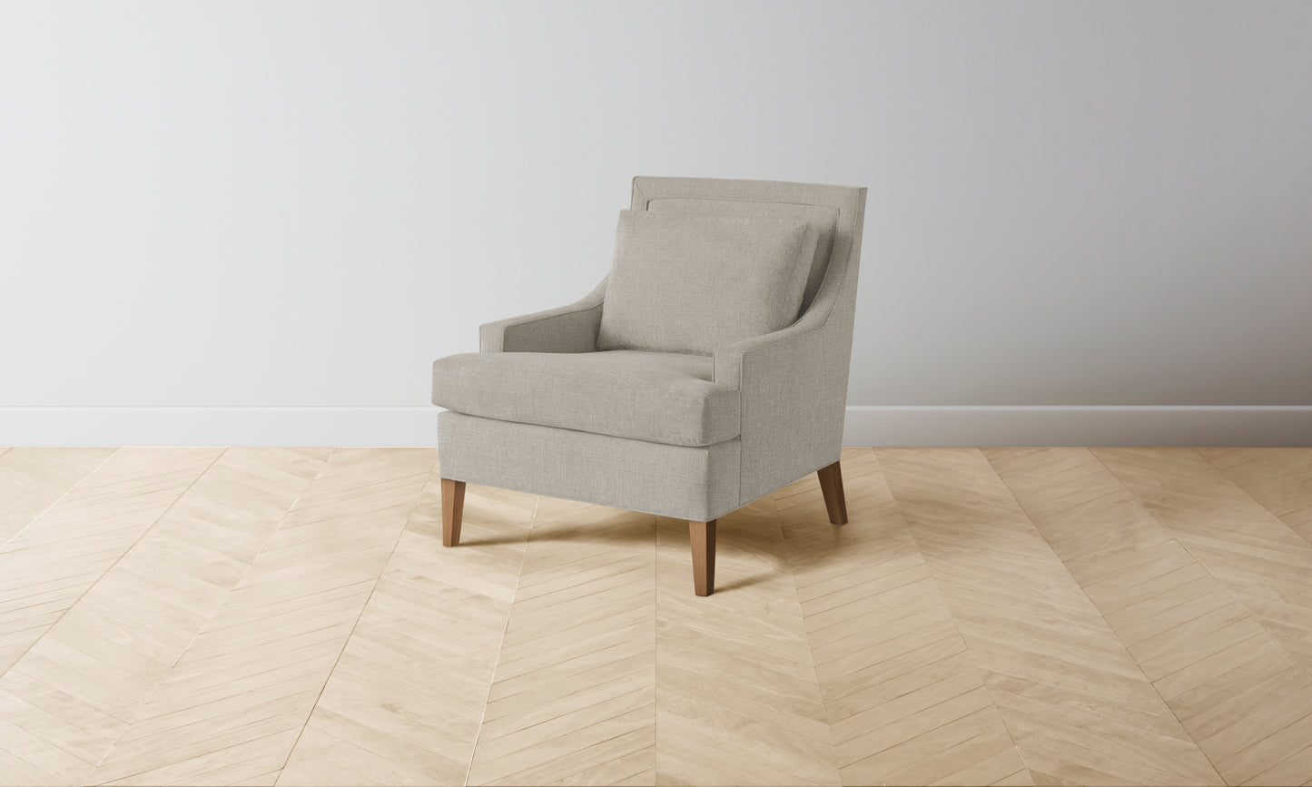 The Downing Chair - Performance Textured Linen Flax