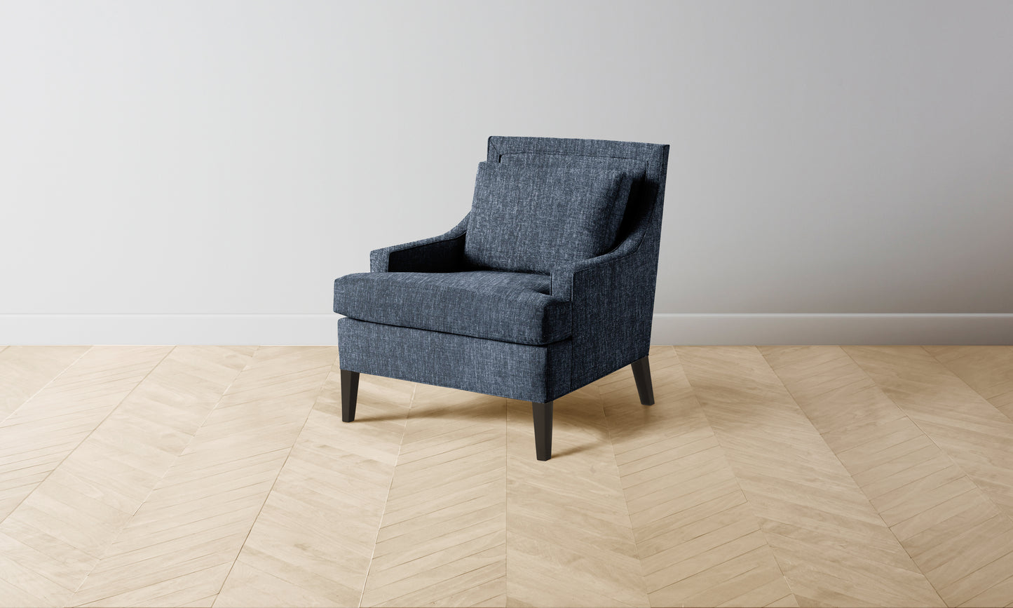 The Downing Chair - Performance Tweed Denim