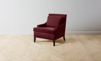 The Downing Chair - Performance Velvet Merlot