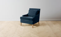 The Downing Chair - Performance Velvet Sapphire