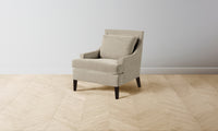 The Downing Chair - Performance Velvet Taupe