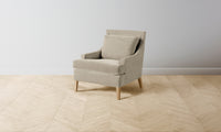 The Downing Chair - Performance Velvet Taupe