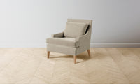 The Downing Chair - Performance Velvet Taupe