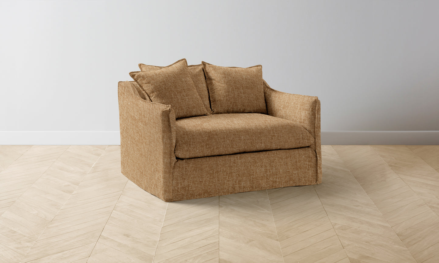 The Dune Chair-and-a-Half - Belgian Linen Chai