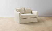 The Dune Chair-and-a-Half - Performance Linen Weave Prairie