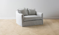 The Dune Chair-and-a-Half - Performance Linen Weave Cloud