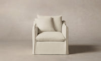 The Dune Chair - Performance Linen Weave Flour