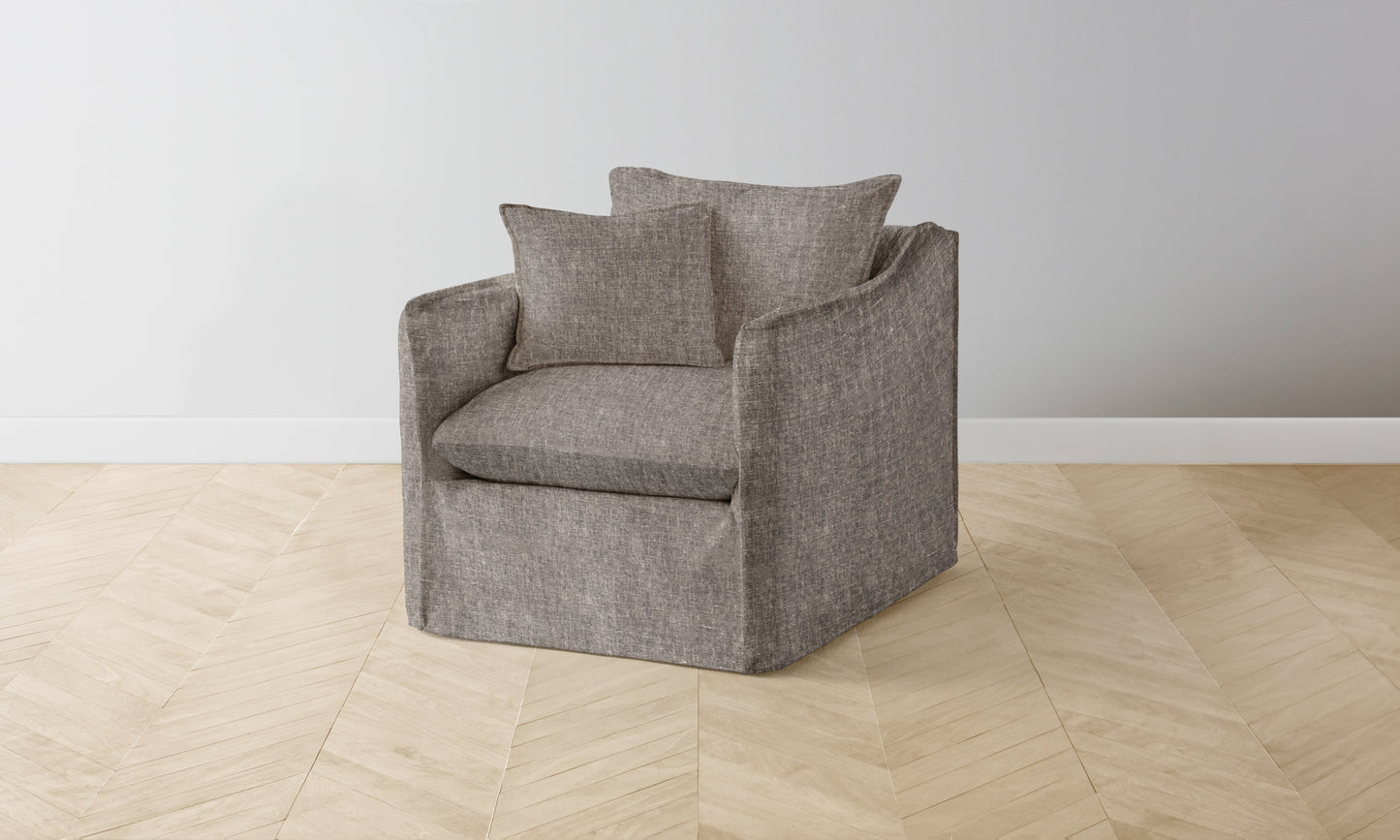 The Dune Chair - Belgian Linen Carob