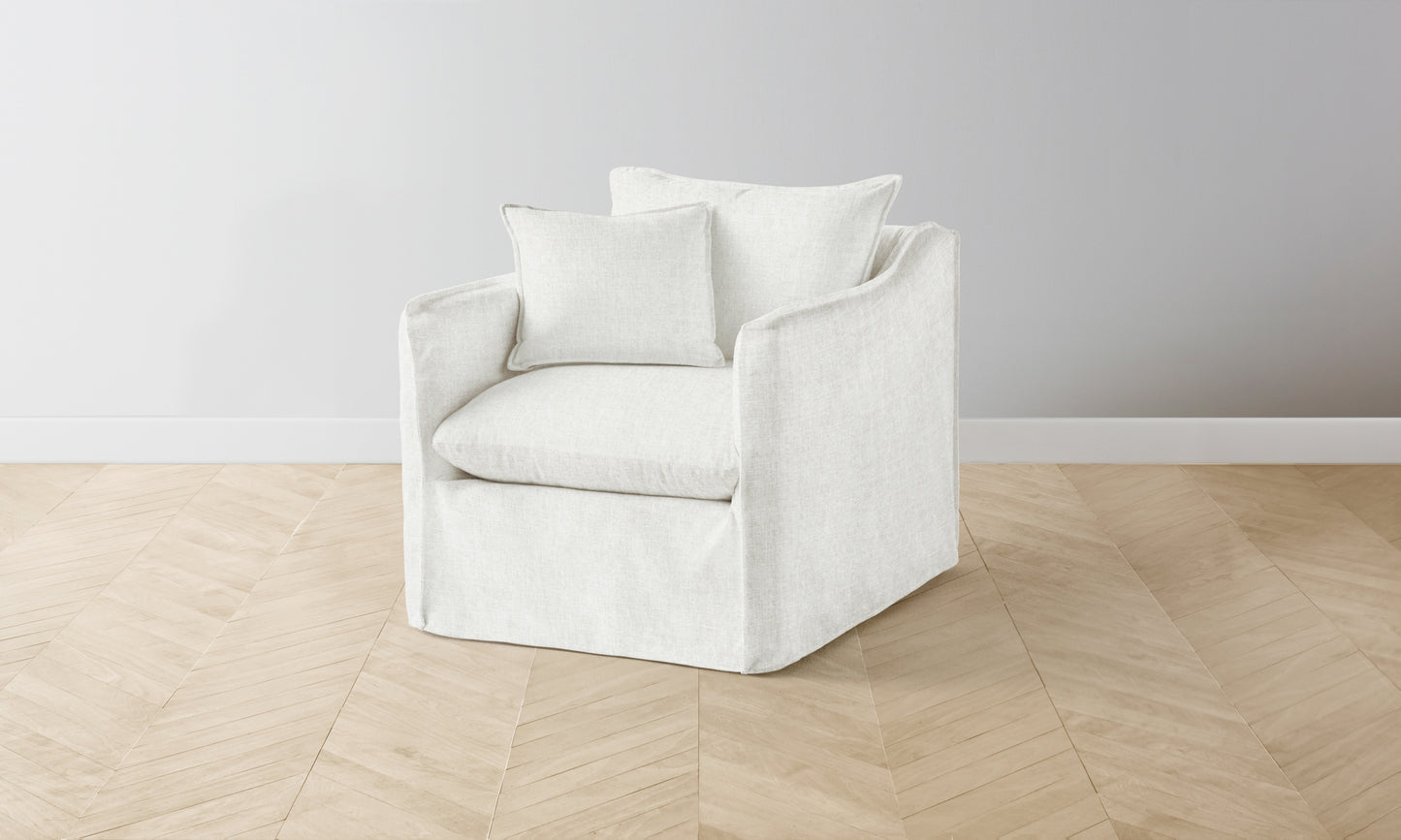 The Dune Chair - Belgian Linen Egret