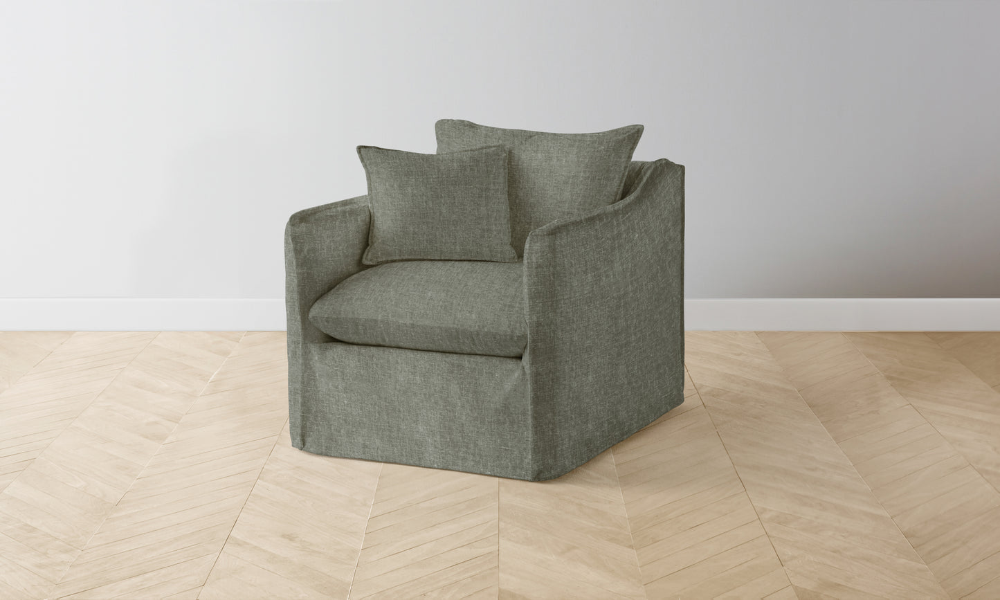 The Dune Chair - Belgian Linen Thyme