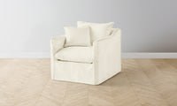 The Dune Chair - Performance Stonewashed Linen Coconut